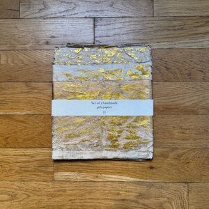 NWT Anthropologie handmade gift papers (set of 3)